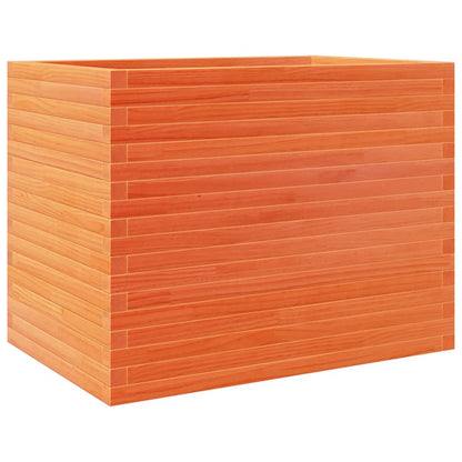 Odlingslåda vaxbrun 90x60x68,5 cm massiv furu