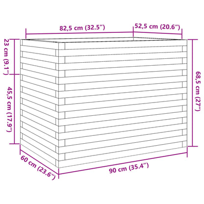 Odlingslåda 90x60x68,5 cm impregnerat furu