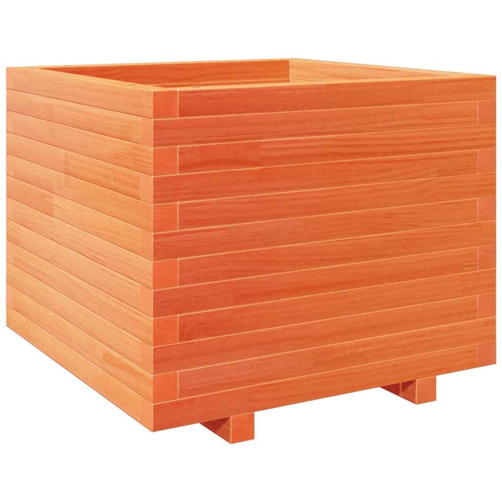 Odlingslåda vaxbrun 60x60x49,5 cm massiv furu