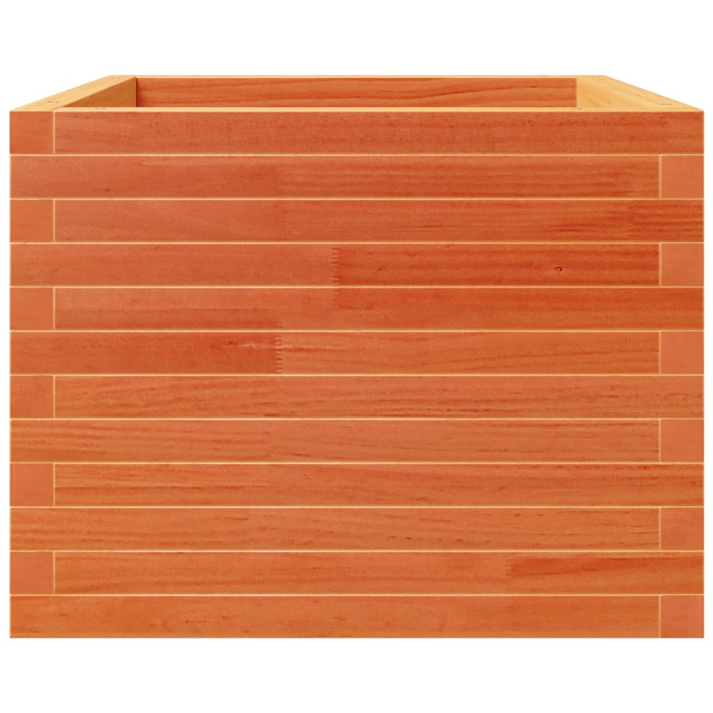 Odlingslåda vaxbrun 60x60x49,5 cm massiv furu