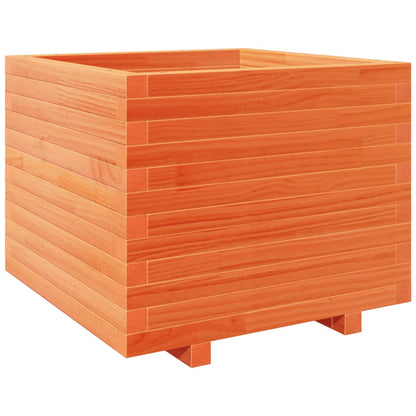 Odlingslåda vaxbrun 60x60x49,5 cm massiv furu
