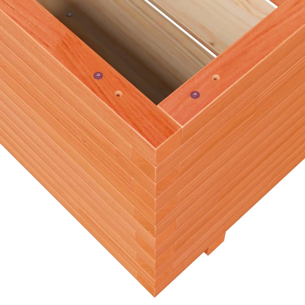 Odlingslåda vaxbrun 60x60x49,5 cm massiv furu
