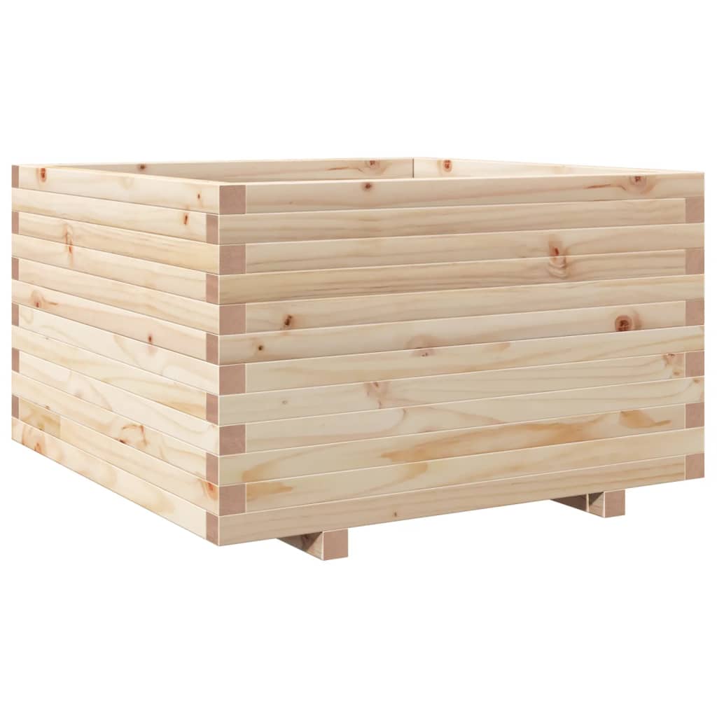 Odlingslåda 80x80x49,5 cm massivt furuträ