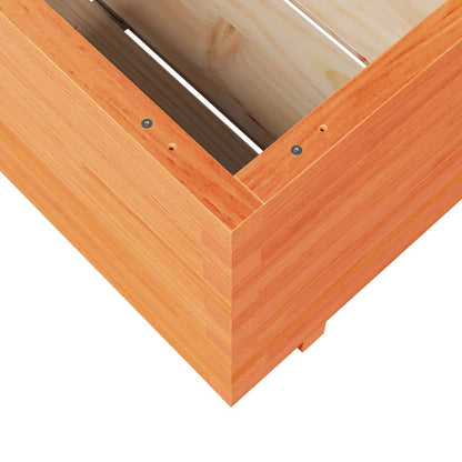 Odlingslåda vaxbrun 80x80x49,5 cm massiv furu