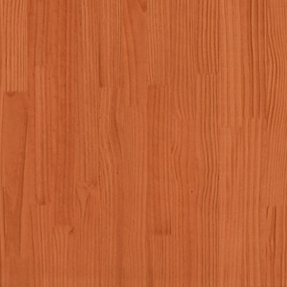 Odlingslåda vaxbrun 80x80x49,5 cm massiv furu