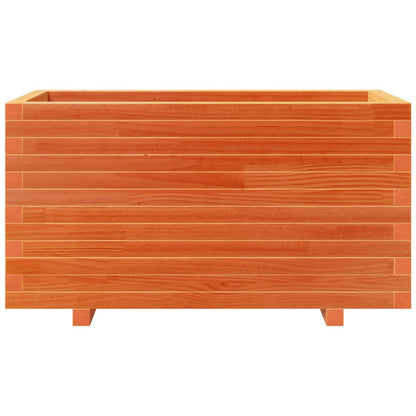 Odlingslåda vaxbrun 90x40x49,5 cm massiv furu