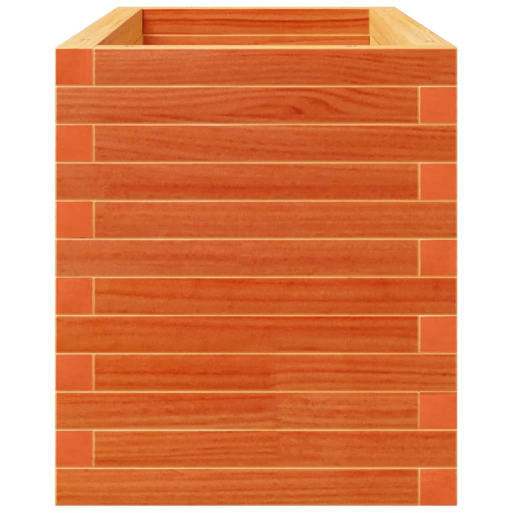Odlingslåda vaxbrun 90x40x49,5 cm massiv furu