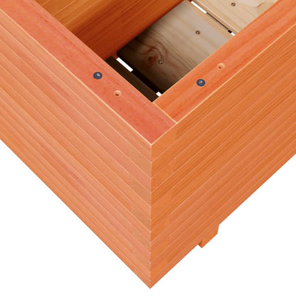 Odlingslåda vaxbrun 90x40x49,5 cm massiv furu