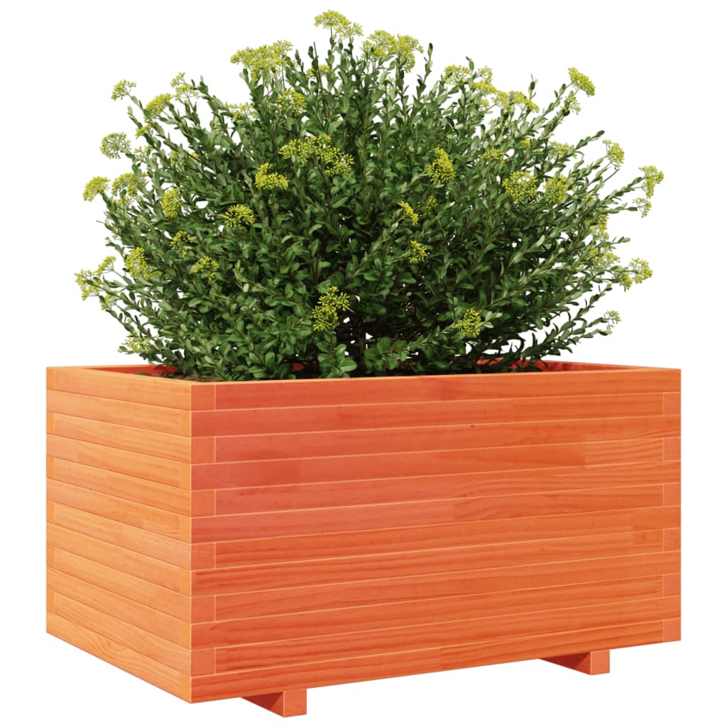 Odlingslåda vaxbrun 90x60x49,5 cm massiv furu