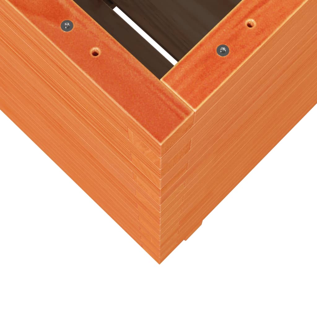 Odlingslåda vaxbrun 50x50x72,5 cm massiv furu