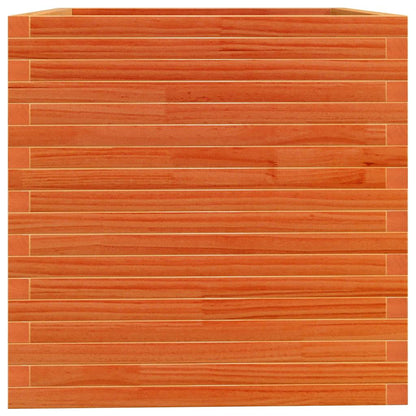 Odlingslåda vaxbrun 70x70x72,5 cm massiv furu