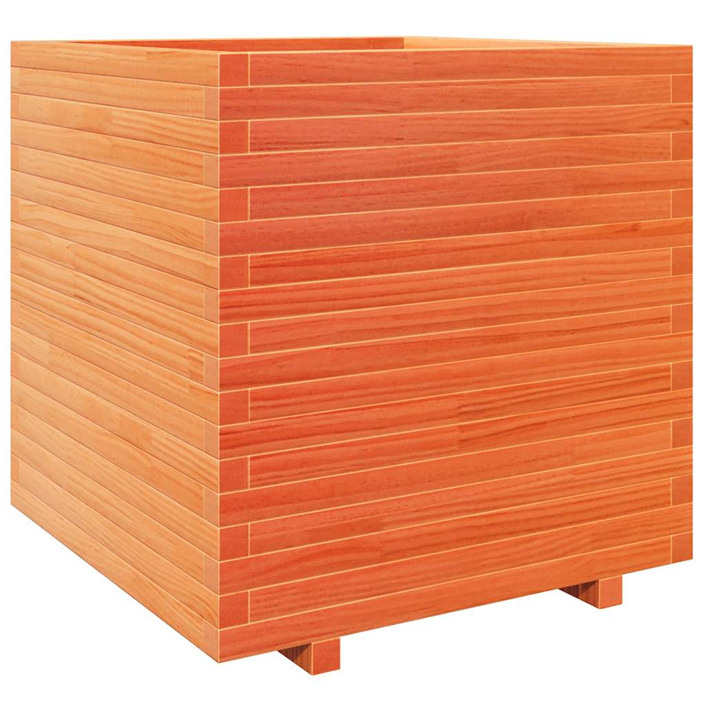 Odlingslåda vaxbrun 70x70x72,5 cm massiv furu