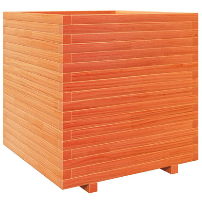 Odlingslåda vaxbrun 70x70x72,5 cm massiv furu