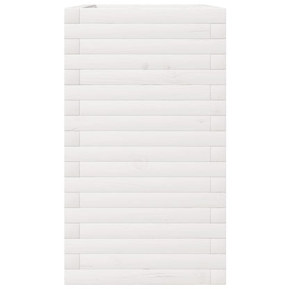 Odlingslåda vit 90x40x72,5 cm massiv furu