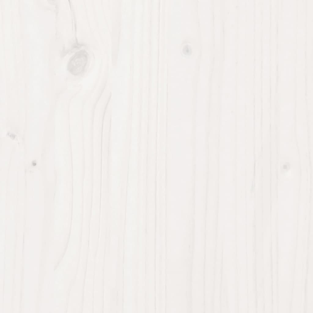 Odlingslåda vit 90x40x72,5 cm massiv furu