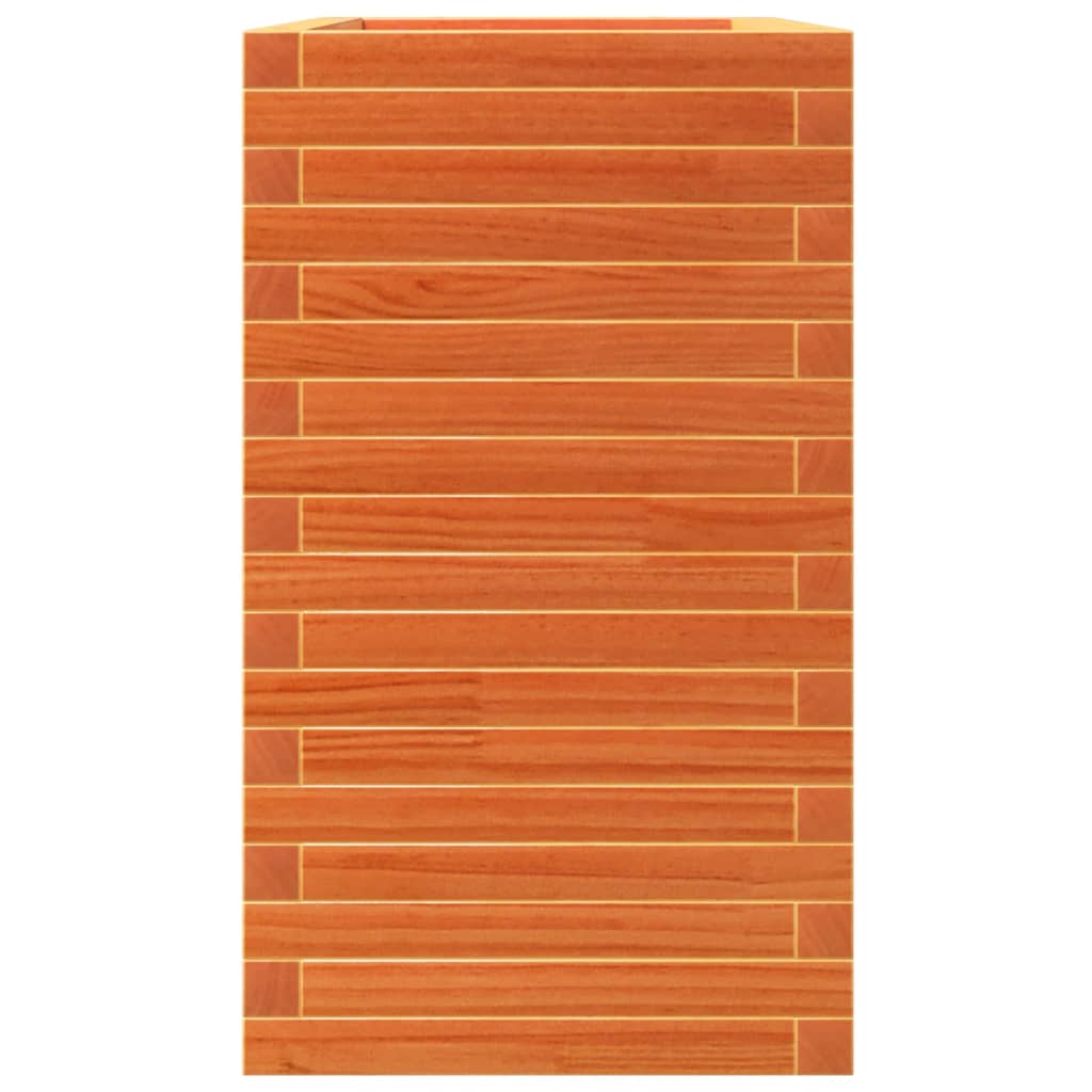 Odlingslåda vaxbrun 90x40x72,5 cm massiv furu