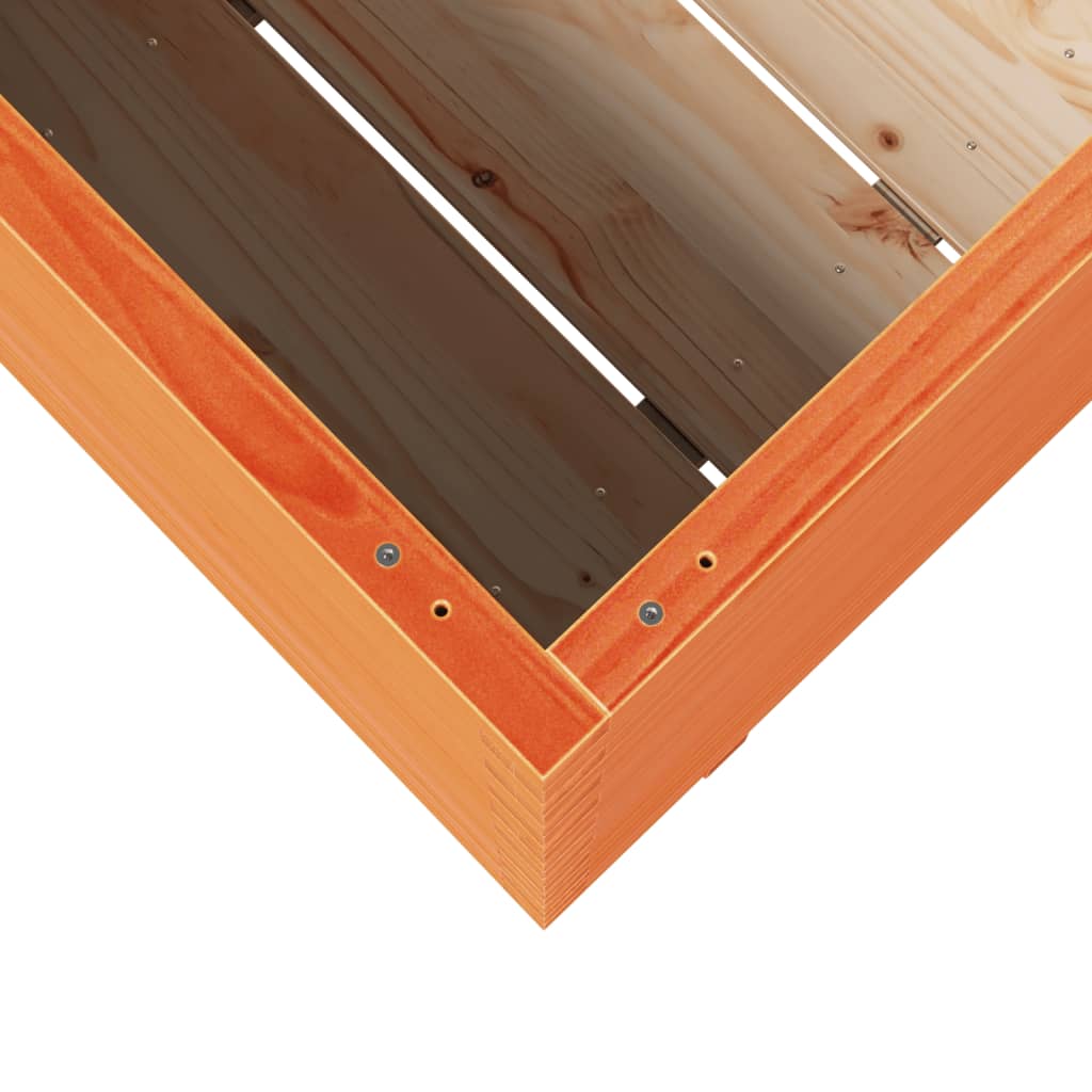Odlingslåda vaxbrun 90x40x72,5 cm massiv furu