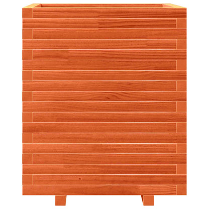 Odlingslåda vaxbrun 60x60x72 cm massiv furu