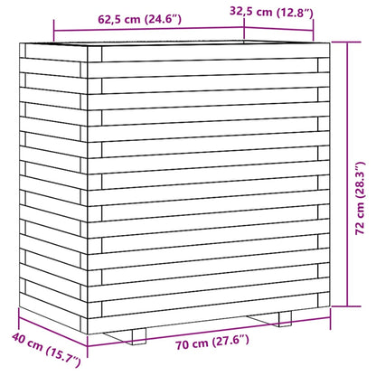 Odlingslåda 70x40x72 cm massivt douglasträ