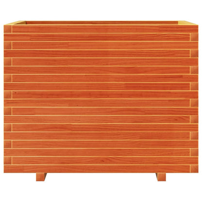 Odlingslåda vaxbrun 90x60x72 cm massiv furu
