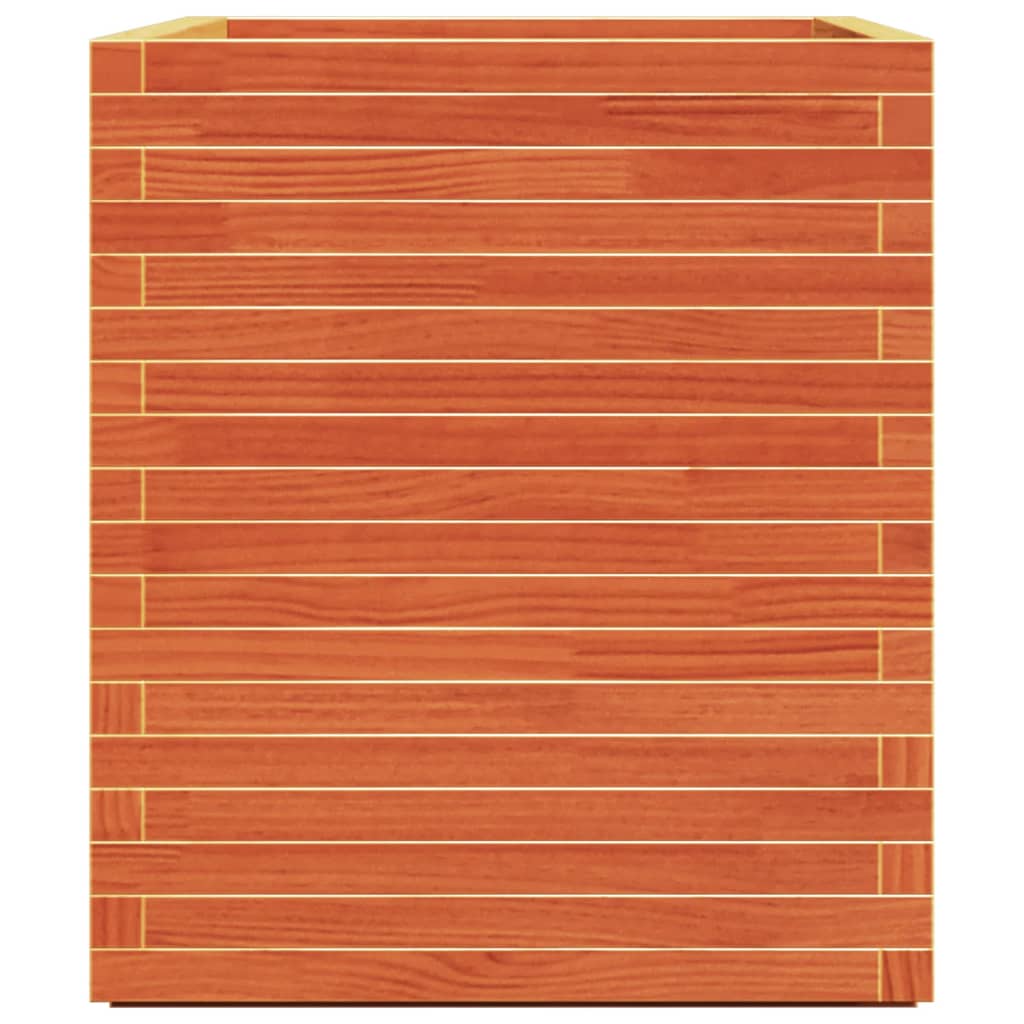 Odlingslåda vaxbrun 90x60x72 cm massiv furu