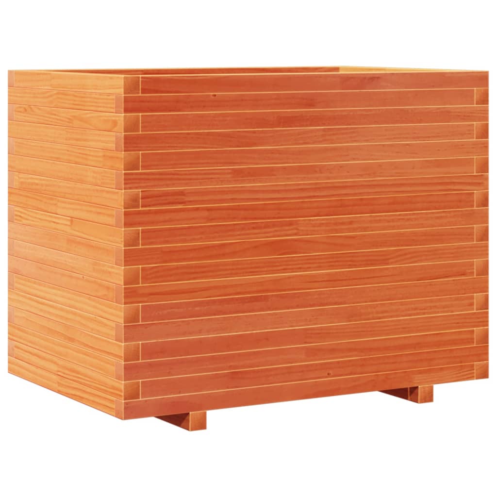 Odlingslåda vaxbrun 90x60x72 cm massiv furu