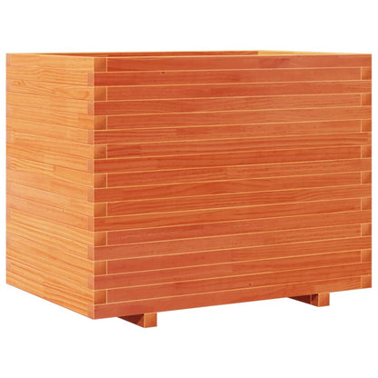 Odlingslåda vaxbrun 90x60x72 cm massiv furu