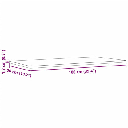 Bordsskivor 4 st 100x50x1,7 cm rektangulär massiv furu