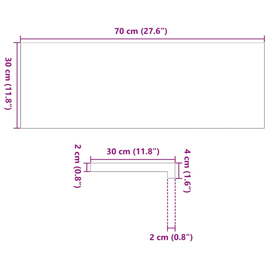 Trappstegsmattor 4 pcs mörkbrun 70x30x2 cm massiv ek