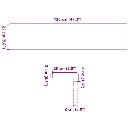 Trappstegsmattor 2 pcs ljusbrun 120x25x2 cm massiv ek