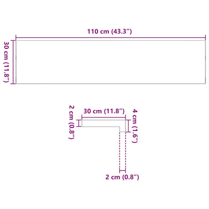 Trappstegsmattor 2 pcs ljusbrun 110x30x2 cm massiv ek