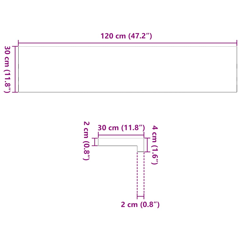 Trappstegsmattor 2 pcs ljusbrun 120x30x2 cm massiv ek