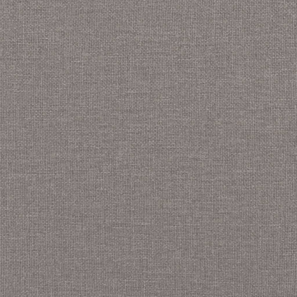 Sängram utan madrass taupe 140x190 cm tyg