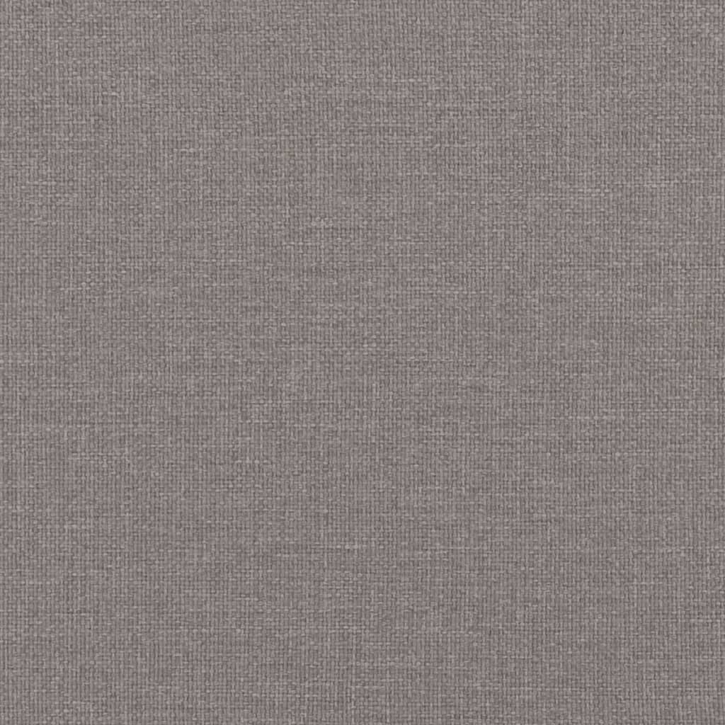 Sängram utan madrass taupe 200x200 cm tyg