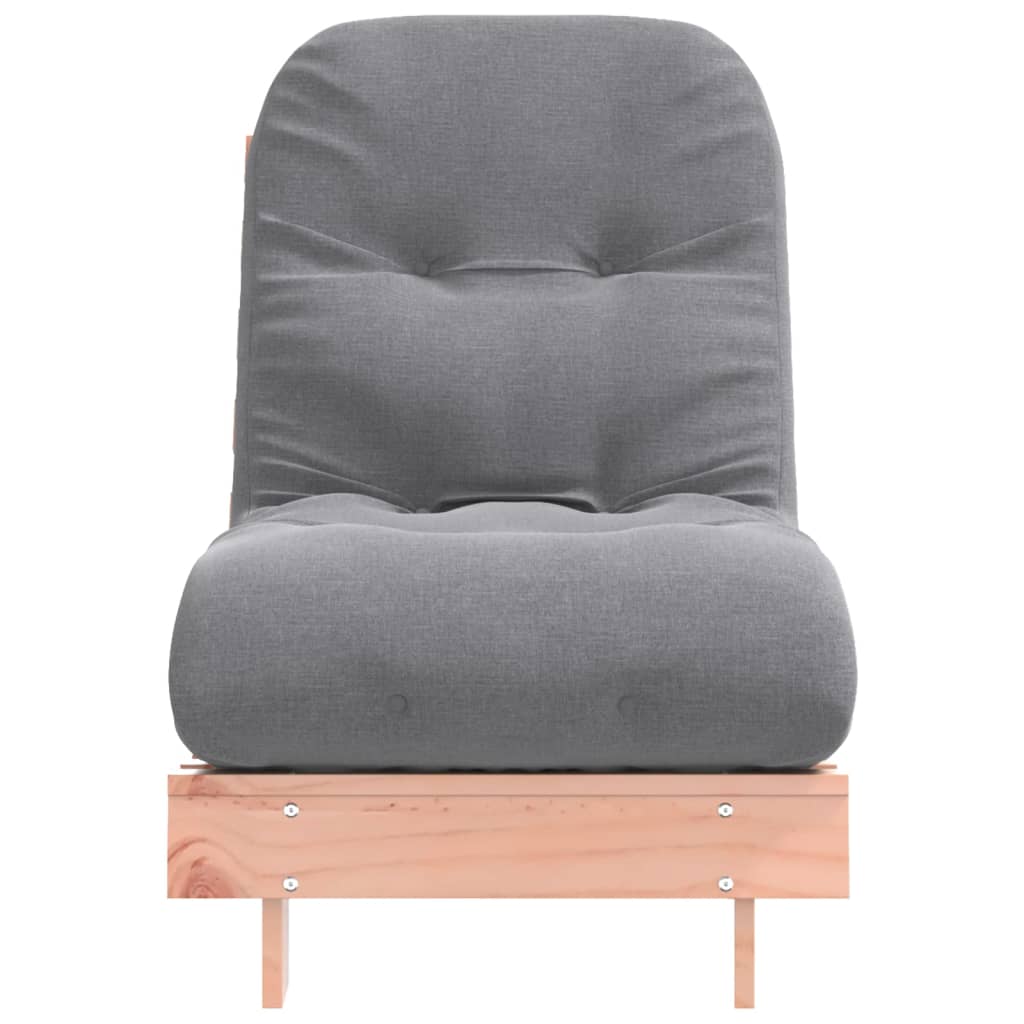 Futonbäddsoffa med madrass 60x206x11 cm massivt douglasträ