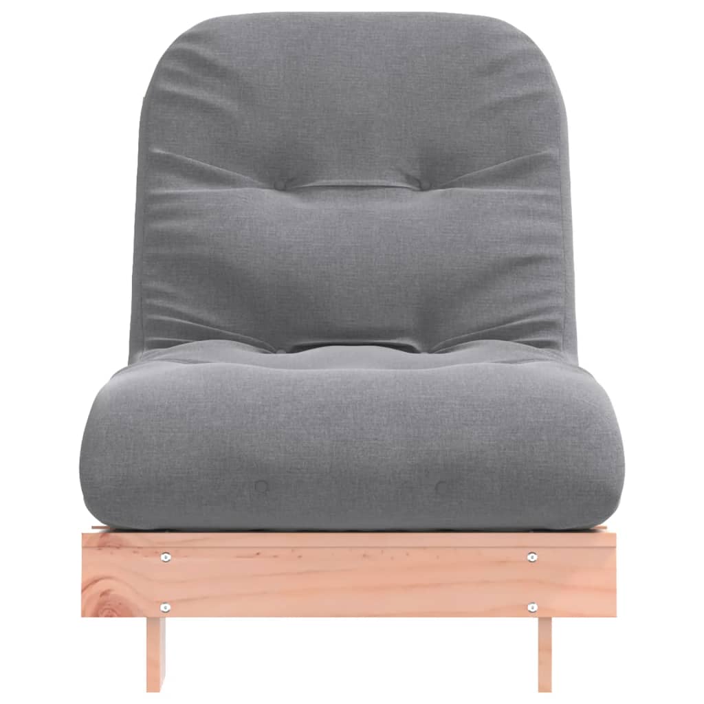 Futonbäddsoffa med madrass 70x206x11 cm massivt douglasträ