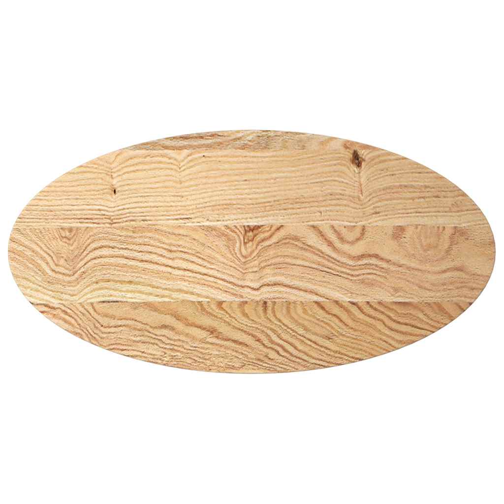 Bordsskiva 100x50x2 cm massiv ek oval