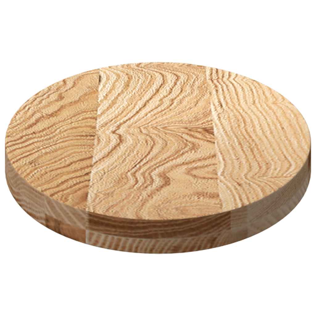 Bordsskiva 80x40x4 cm massiv ek oval