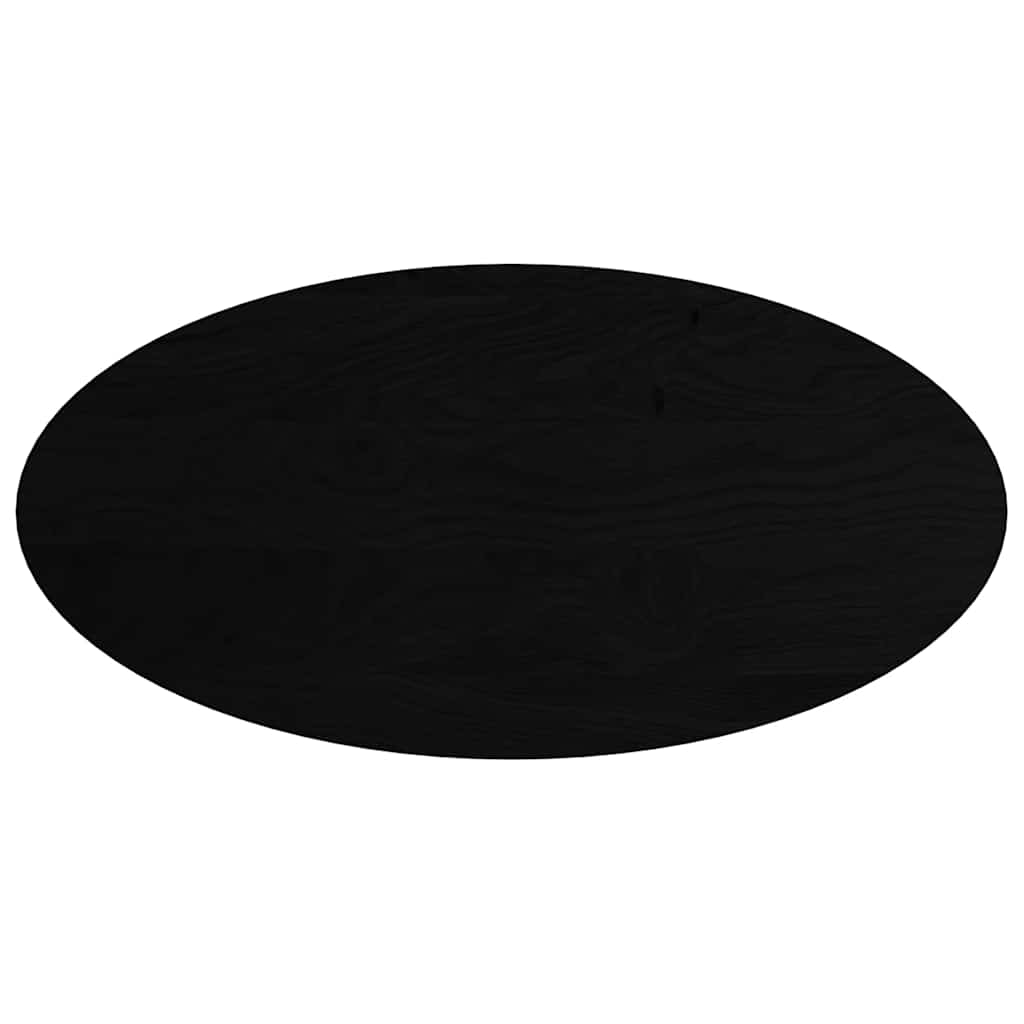 Bordsskiva mörkbrun 120x60x2 cm massiv ek oval