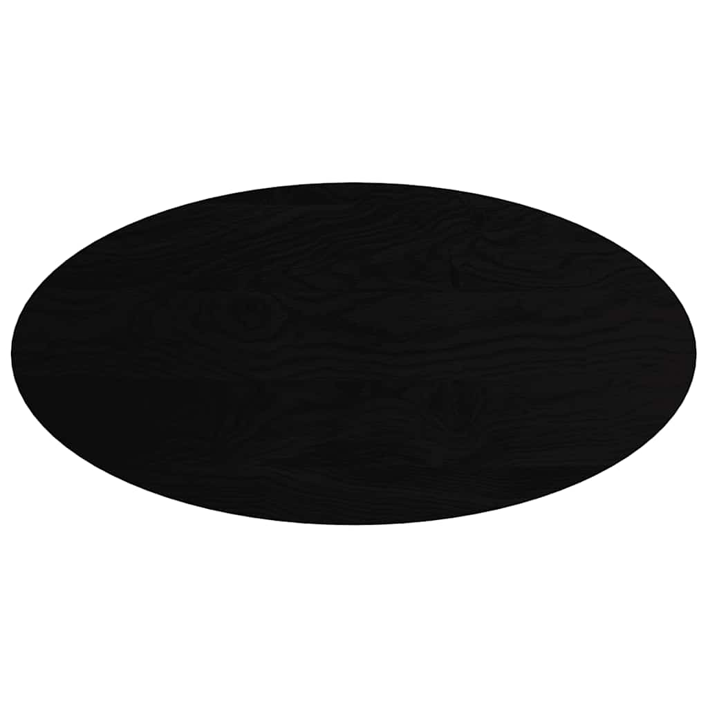 Bordsskiva mörkbrun 120x60x4 cm massiv ek oval