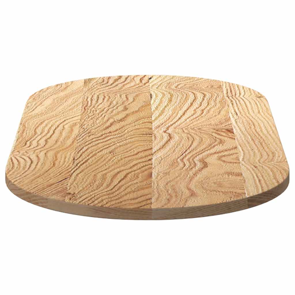 Bordsskiva 100x50x2 cm massiv ek oval