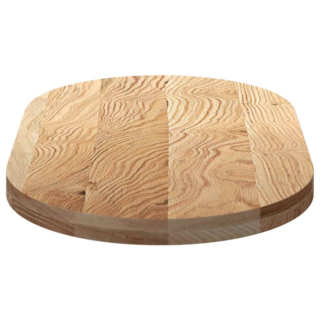 Bordsskiva 100x50x4 cm massiv ek oval