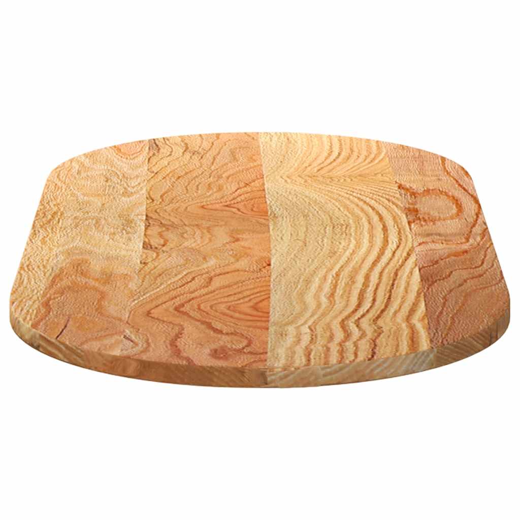 Bordsskiva ljusbrun 100x50x2 cm massiv ek oval