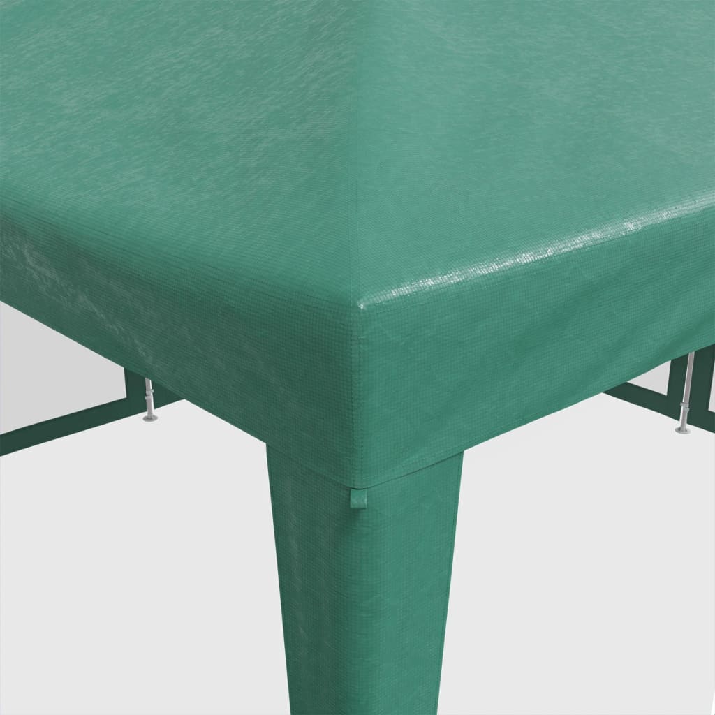 Partytält med 8 sidoväggar i nät 4x4 m HDPE grön