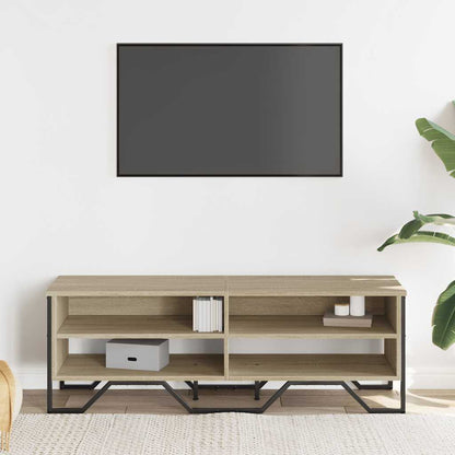 Tv-bänk sonoma ek 122x34x41 cm konstruerat trä