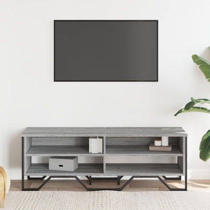 Tv-bänk grå sonoma 122x34x41 cm konstruerat trä