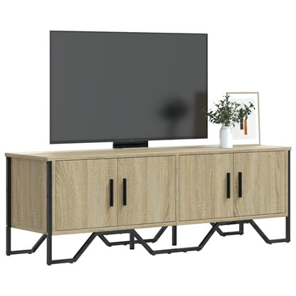 Tv-bänk sonoma ek 122x34x41 cm konstruerat trä