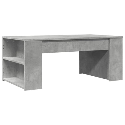 Soffbord betonggrå 102x55x42 cm konstruerat trä