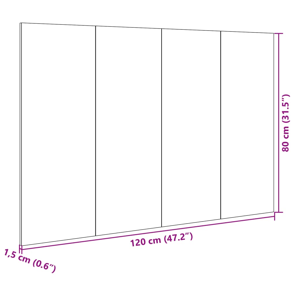 Sänggavel med sängbord vit 120 cm konstruerat trä