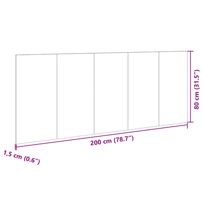 Sänggavel med lådor brun ek 200 cm konstruerat trä